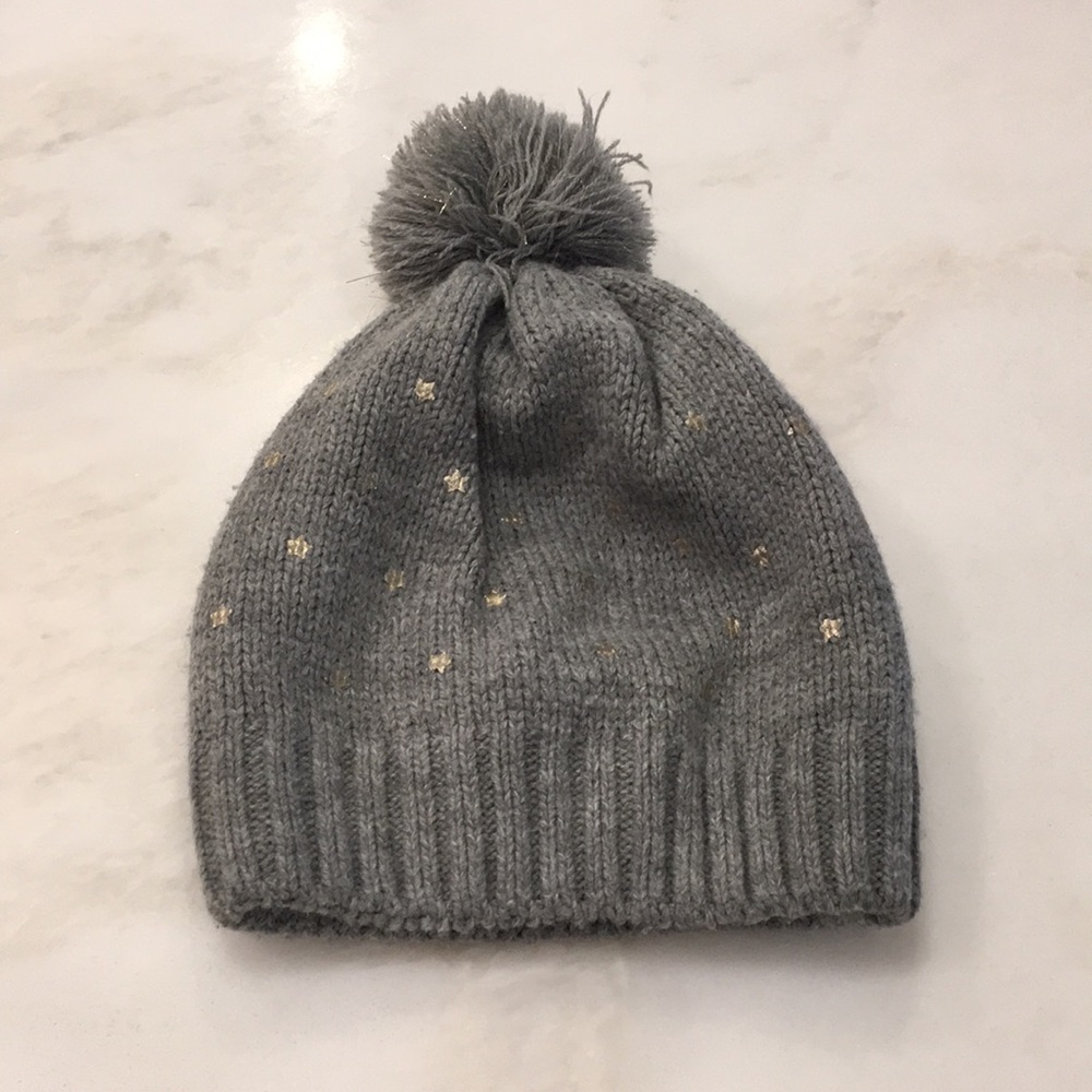 Zara Girls Pom Pom Winter Hat-Size Small